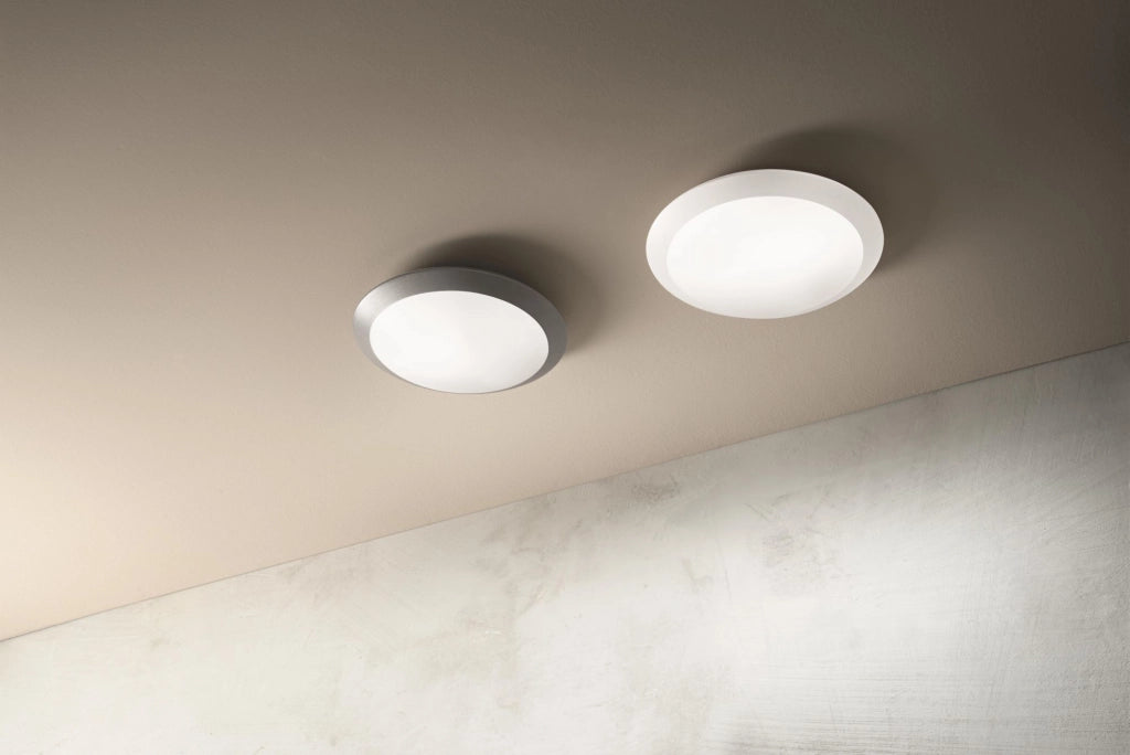 PLAFONIERA BASE BIANCA  D.30CM 2LUCI ATTACCO E27 IP65