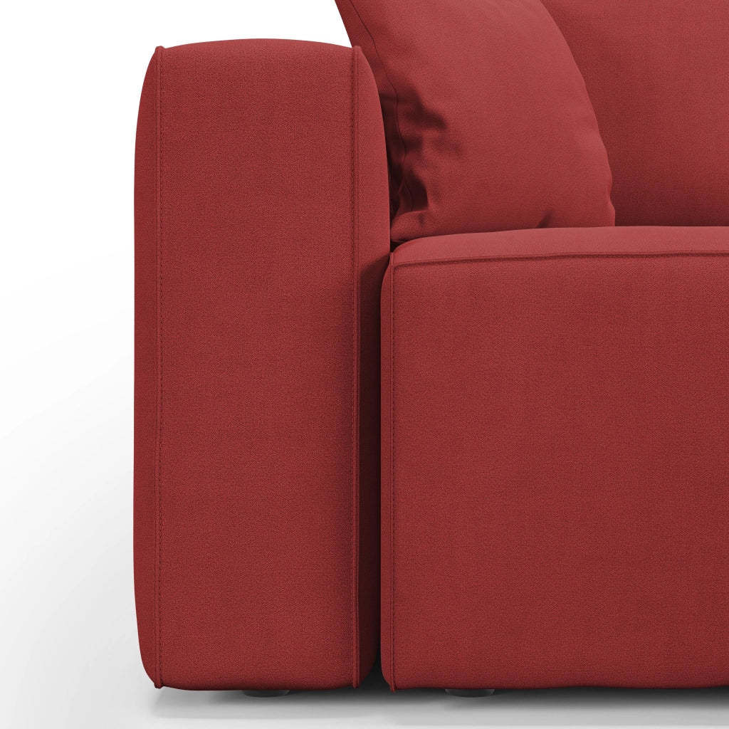 Morfeo Divano 3 sedute tessuto impermeabile 245 cm rosso
