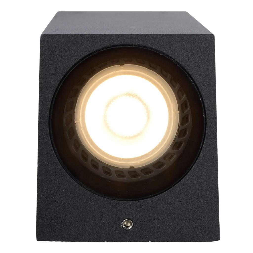 Applique esterna Lucide Zaro nera alluminio 2xGU10 IP44