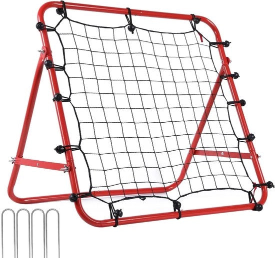 Rebounder Net per Bambini - Aiuto Kickback per Allenamento Calcio - 65cm x 65cm, Adatto per Giardino e Esterno