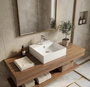 Lavabo appoggio 38x38 cm LA41 bianco
