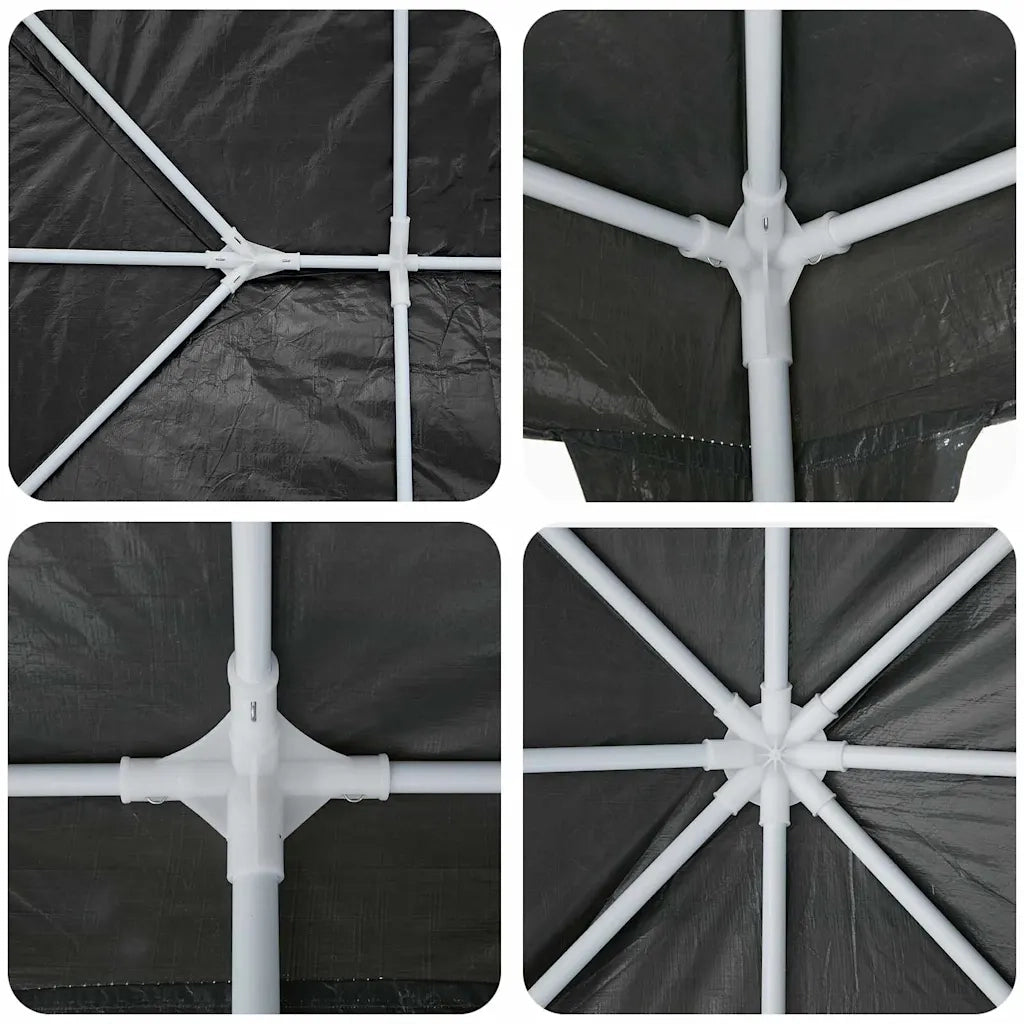 Tenda Party Antracite 600 x 400 x 266 cm Polietilene e Acciaio 42003431