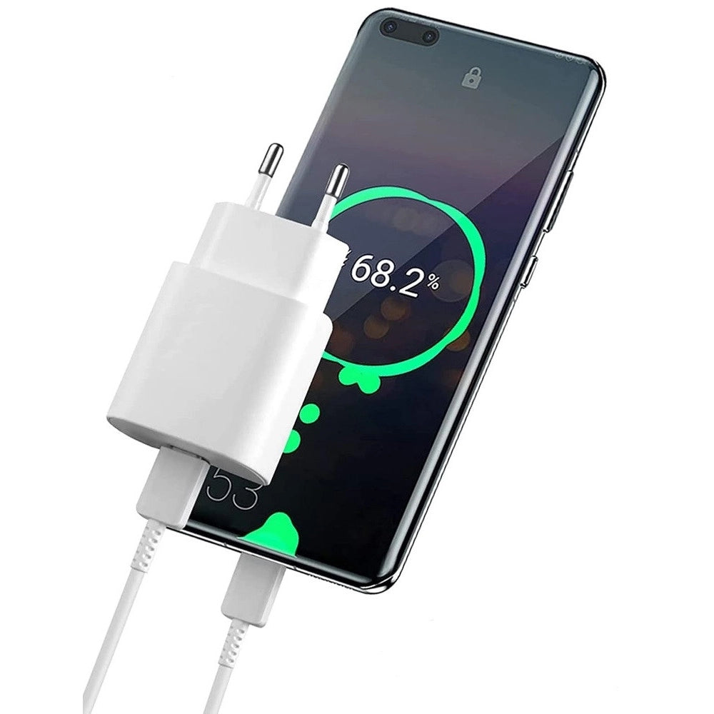 Trade Shop - Caricatore Alimentatore Type-c Pd + Usb 3a 20w Per Samsung Huawei Iphone Ca-s051 -
