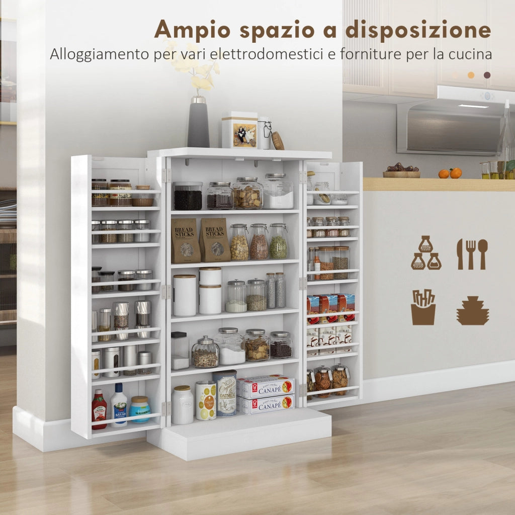 Mobile Cucina con Ripiani ¨C Xylo ¨C Bianco MDF 60x30x104 cm