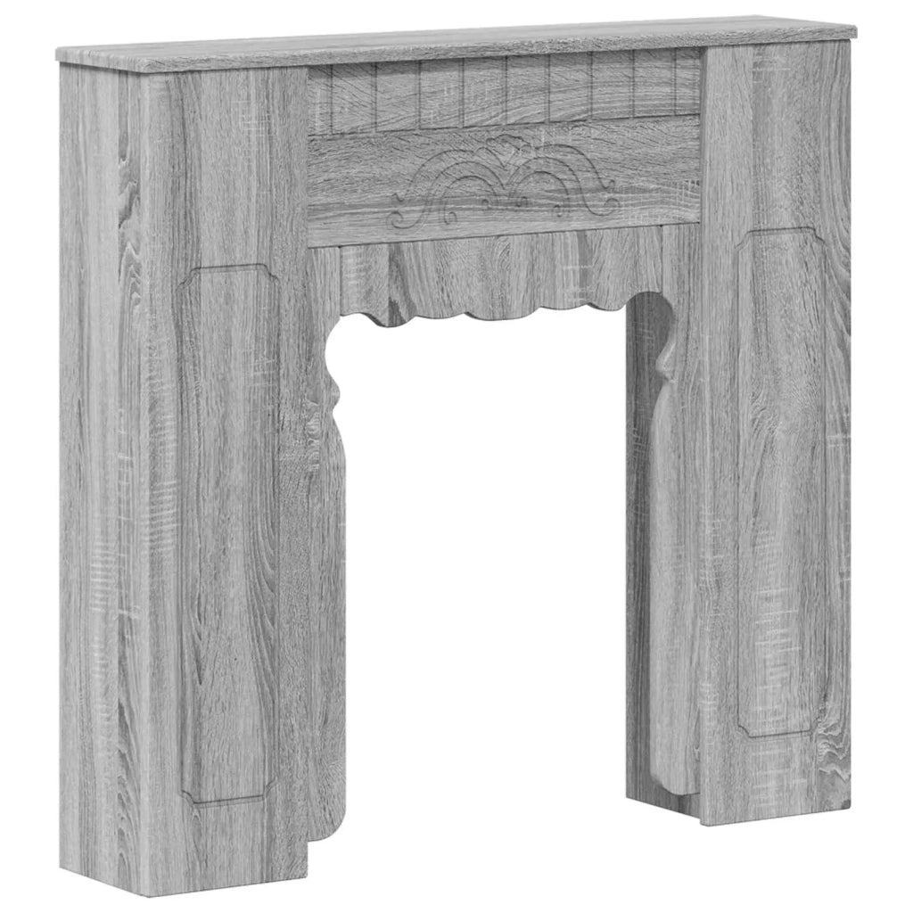Cornice per camino Sonoma grigio 93 x 20 x 89 cm 8006630