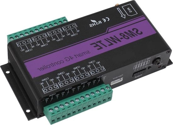 Rilievo a 4G 8 canali Schiacciatore di rete WLTE SMS GSM 4G LTE APP Ver Controlemeccanismo 8 canali Relais ON OFF Schiacciatore di rete Temperatura Umidità Interruzione di corrente Allarme - Schiacciatore intelligente