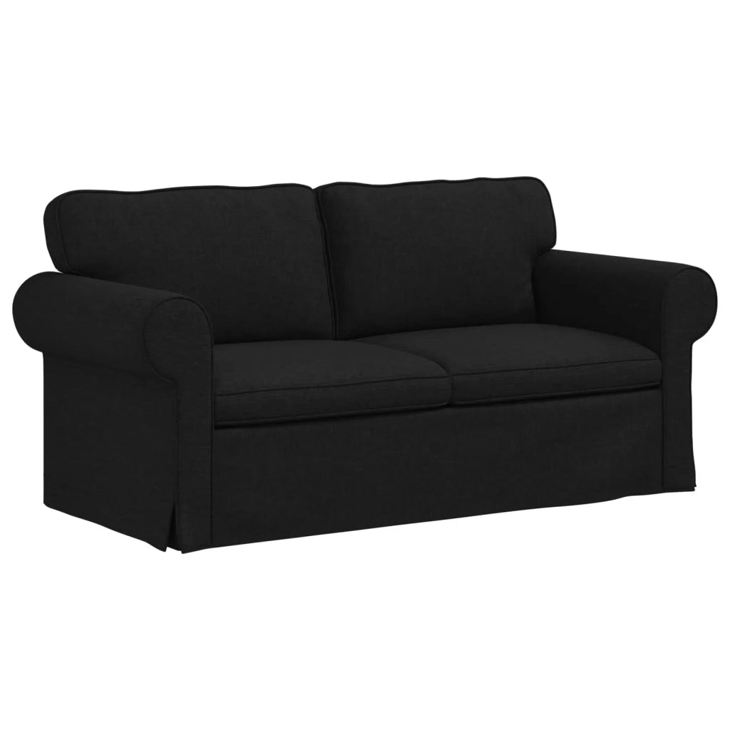 Set di divani 2 pcs Nero 175 x 82 x 80 cm Tessuto 3407532