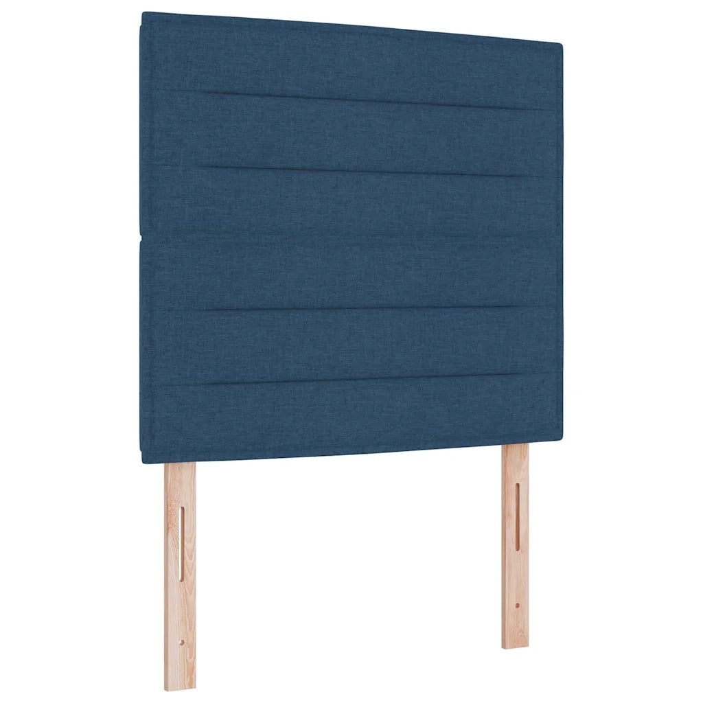 Letto a Sorgente LED con materasso Blu 90 x 200 cm Tessuto 3342997