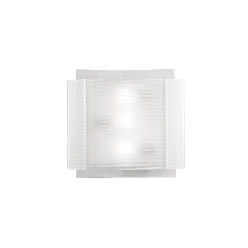 PLAFONIERA RIGHE 2XE27 35X8XH28CM BIANCA