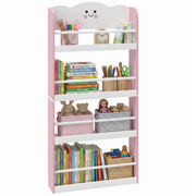 Libreria per bambini a 4 ripiani ¨C Xylo ¨C rosa 80x30x19