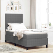 Letto a Sorgente LED Grigio chiaro e bianco 90 x 190 cm 3337623