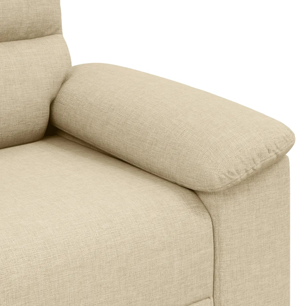 Divano a 2 Posti Crema 160x81x84 cm in Tessuto 4105304