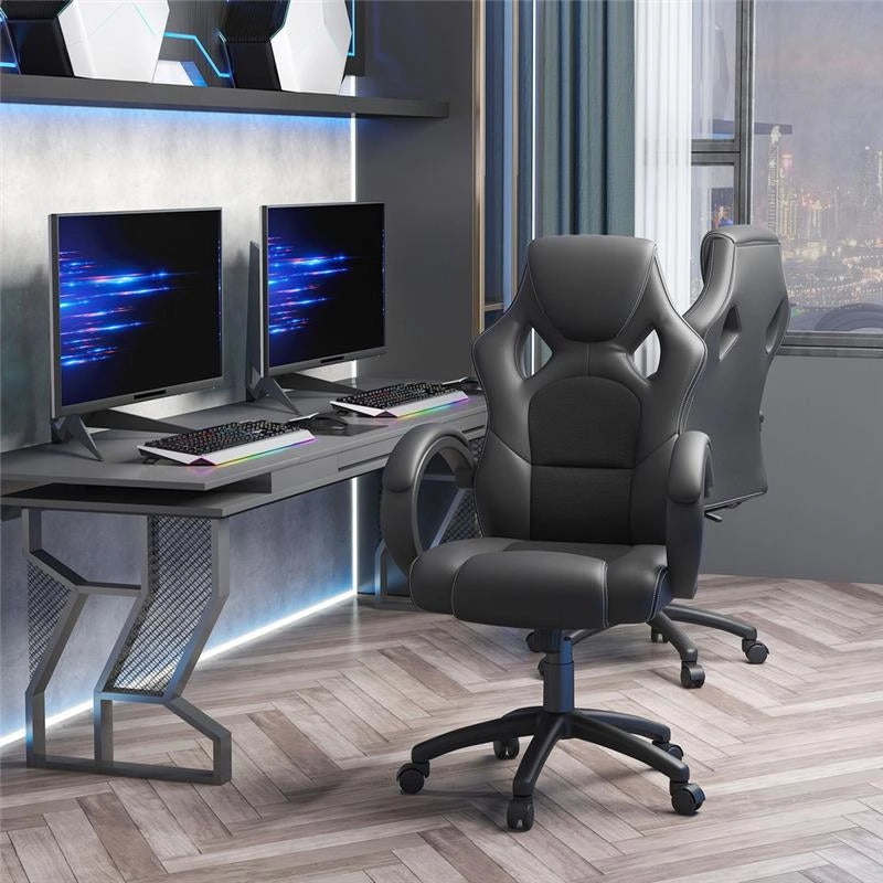 SEDIA DA UFFICIO STILE GAMING NERO
