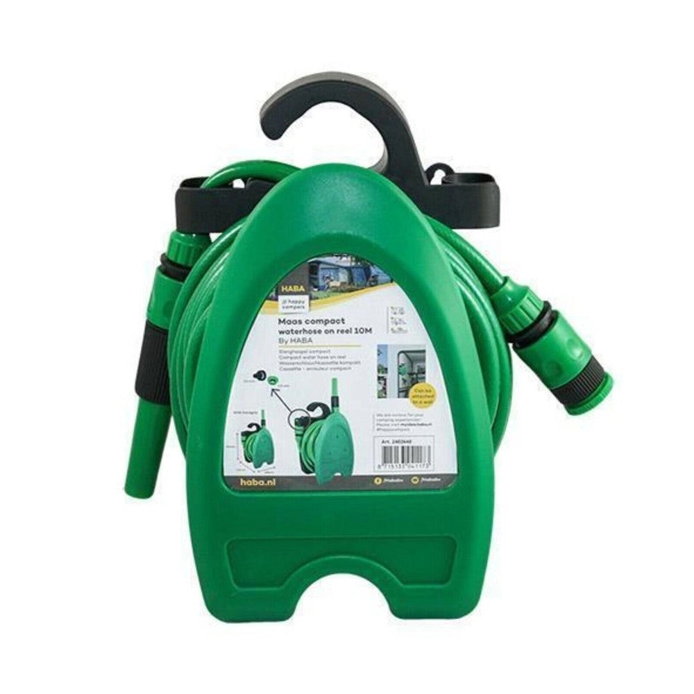 Trade Shop - Mini Avvolgitubo Da 10 Metri Irrigatore Giardino Tubo Acqua Compatto Avvolgitore -