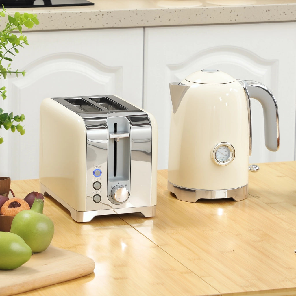 Set Bollitore e Tostapane ¨C Minimal ¨C 2200W, 7 livelli, crema