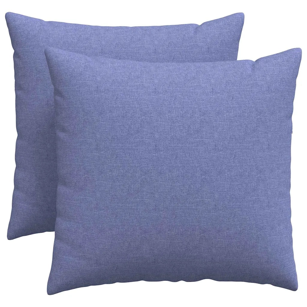 Cuscini da Divano 2 pcs Blu jeans 50 x 50 cm Tessuto 42013968