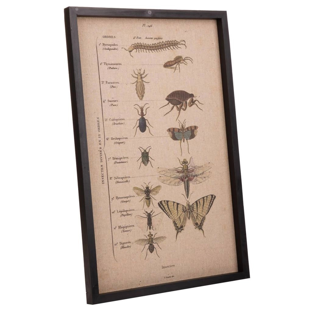 Quadro legno e stoffa 40x60x2,5h