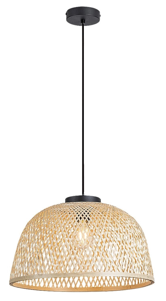 Rabalux Rattan lampada a sospensione rattan nera E27