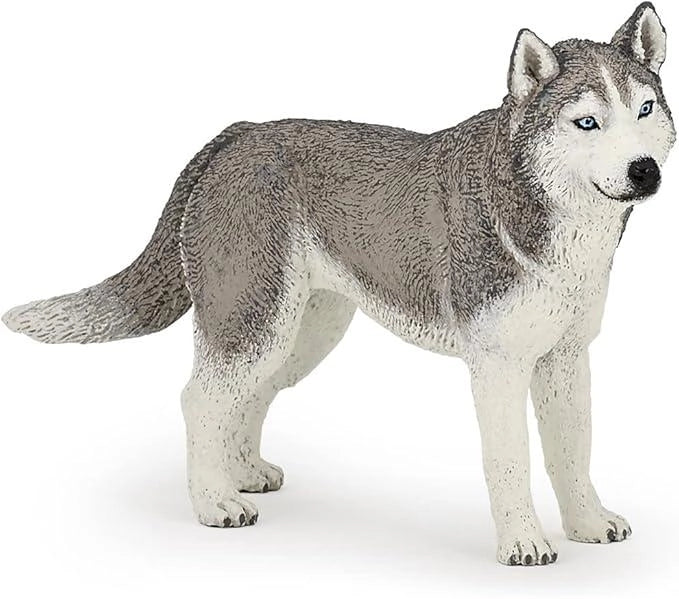 Papo -Dipinta a mano- figurina-cani e gatti-Husky siberiano,Eta 3+