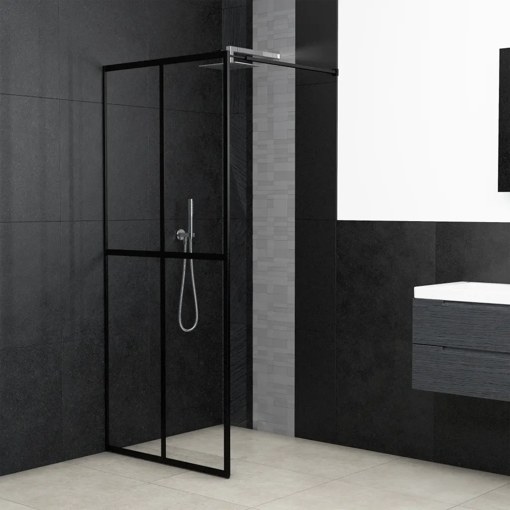 Cabina Doccia con Vetro Temperato Trasparente 118x190 cm 145682