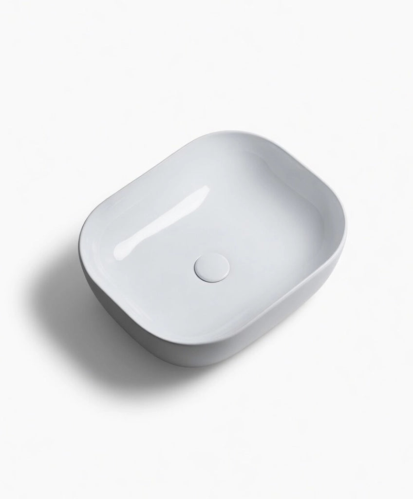 Lavabo appoggio 50 x 39,5 cm BIANCO LUCIDO
