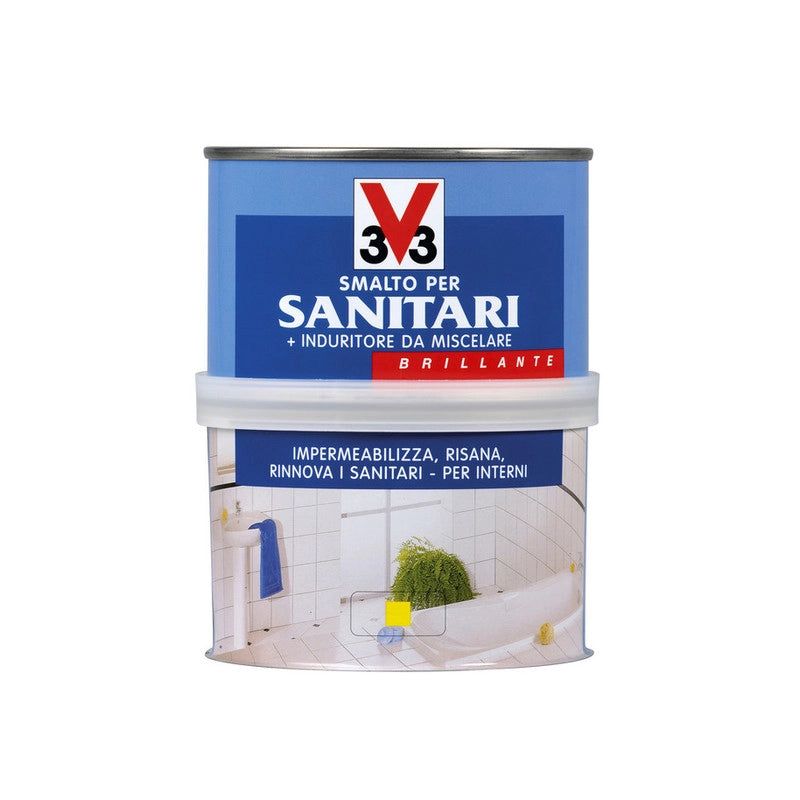 V33 SMALTO P/SANITARI BICOMPON. BIANCO 0,5L X 2PZ