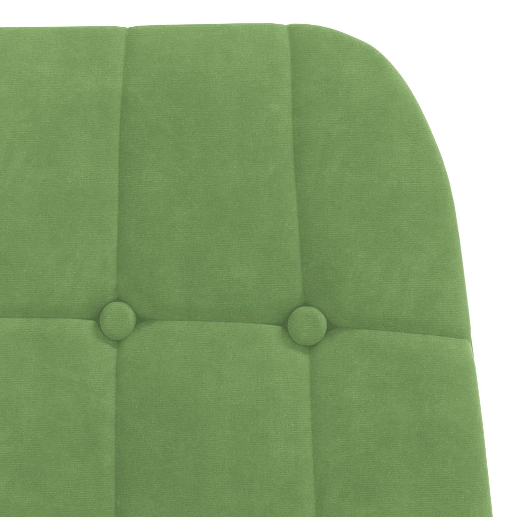 Sedia Relax Verde Chiaro in Velluto 4102635