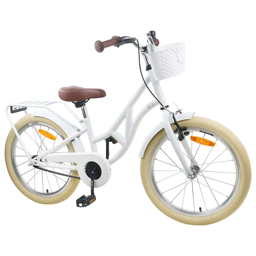 Bicicletta per Bambini 20 Pollici 6-11 Bianco 42009698