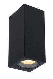 Applique esterna Lucide Zaro nera alluminio 2xGU10 IP44
