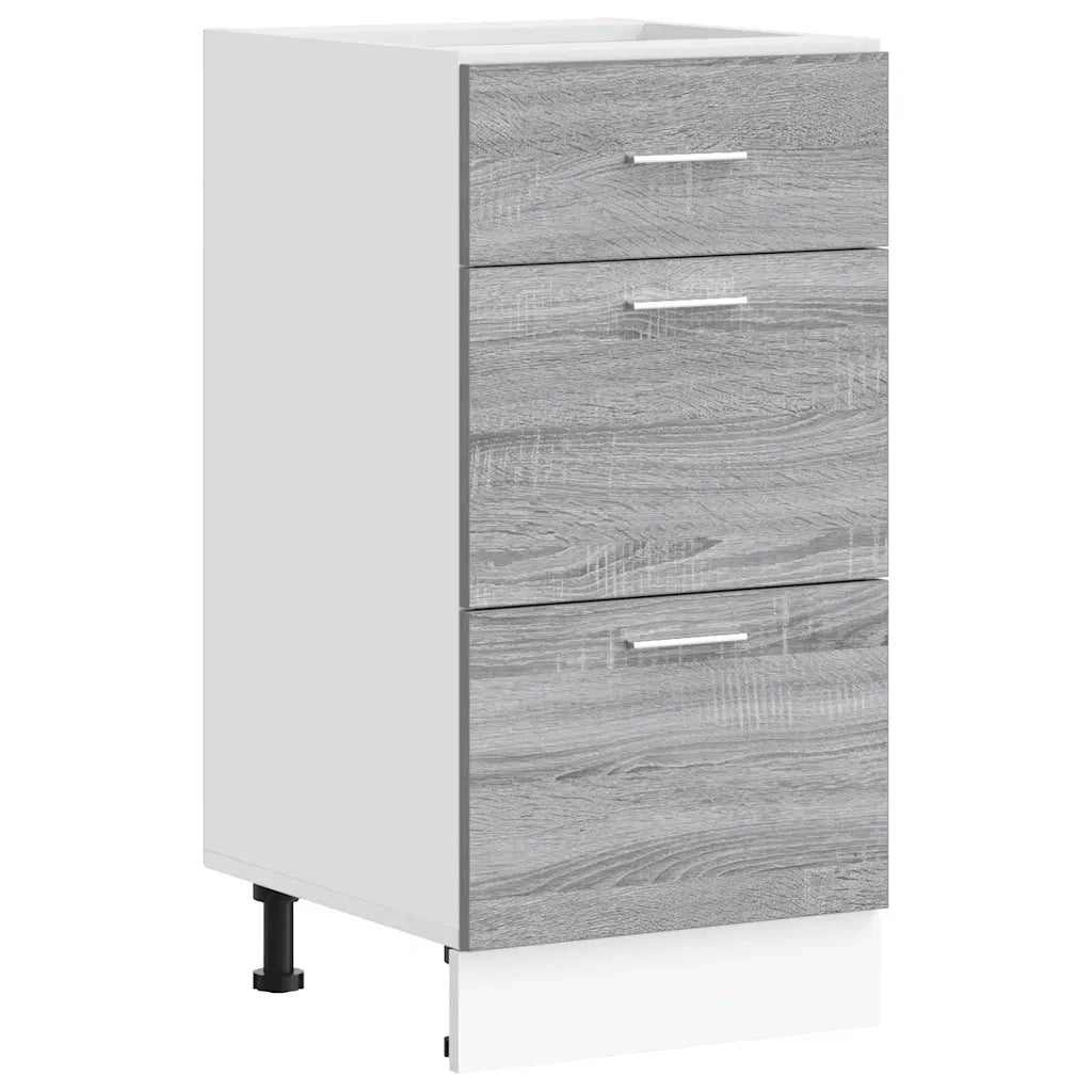 Pensile da cucina | Armadio Inferiore ¡°Lyon¡± Grigio Sonoma 40x46x81,5 cm
