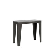 Consolle allungabile 90x40/196 cm Flaris Small Evolution Cemento telaio Antracite