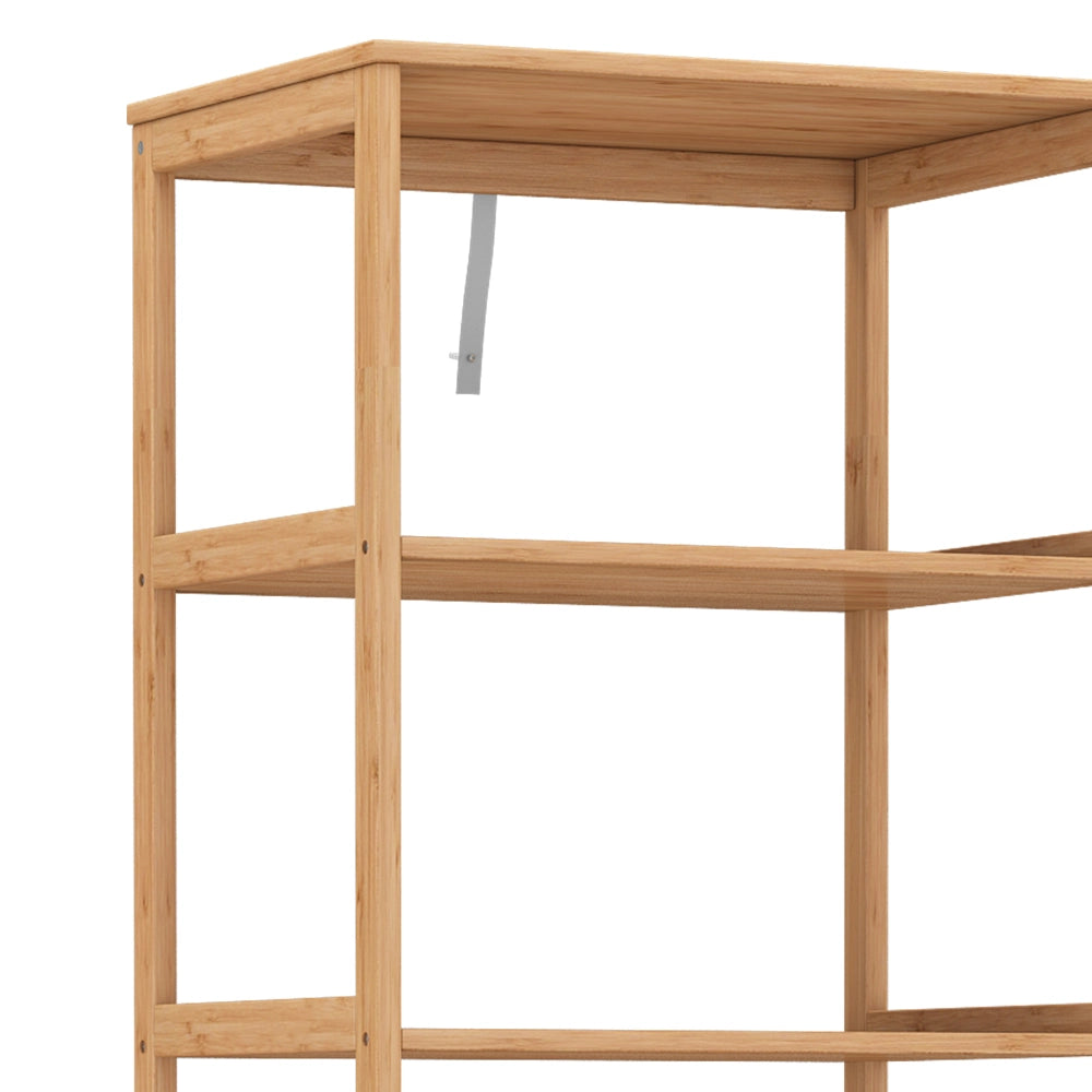 Vicco Scaffale Bambù 48.3 x 166.5 cm con 7 scomparti