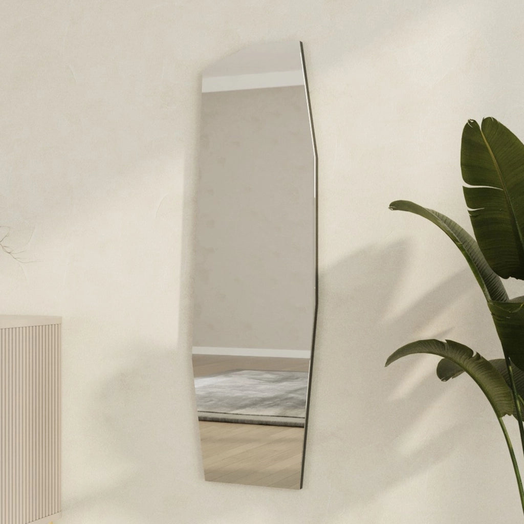 Pelugo, Specchio Forma Rettangolare, 40x120h cm Nero