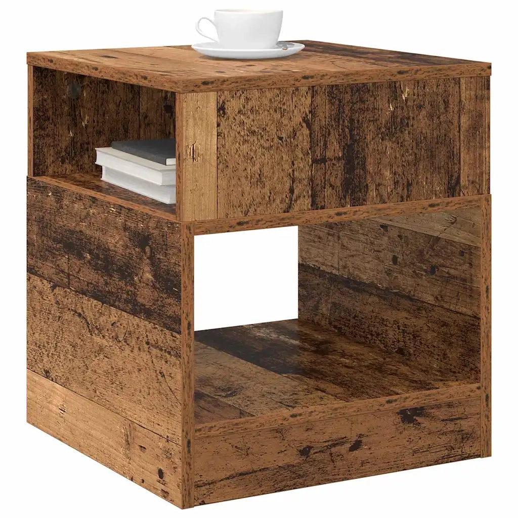 Tavolino 2 pz | Tavolo laterale Legno vecchio 40,5 x 40 x 45 cm