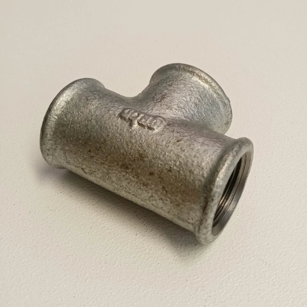 Raccordo fff 1/2''- 2pz tee t ghisa zincata malleabile raccordo di connessione a 3 vie