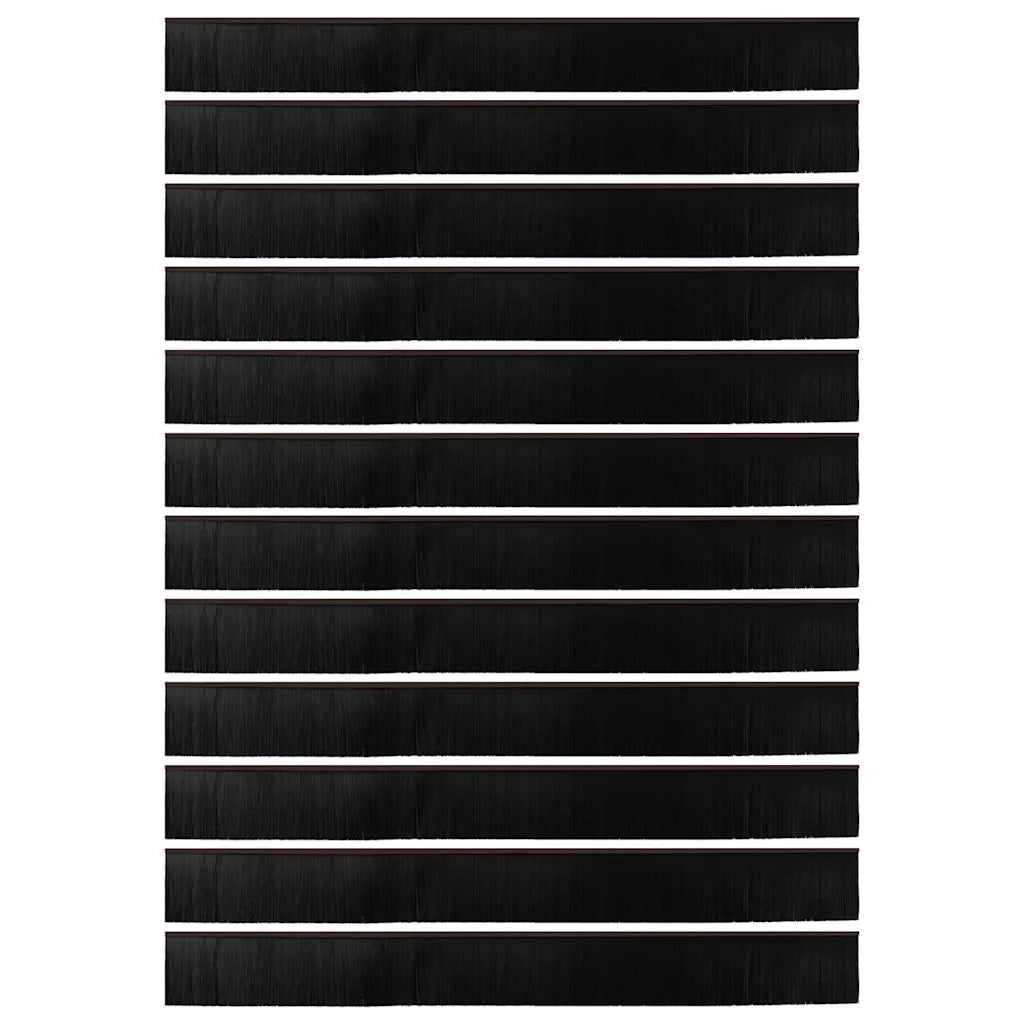 Spazzole per porte a vite 12 pcs Marrone 100 cm 42019461