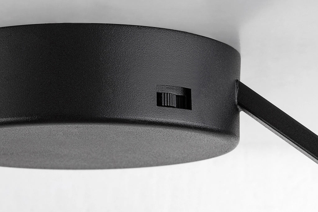 Plafoniera moderna nera ring 40cm LED 24W CCT Rabalux