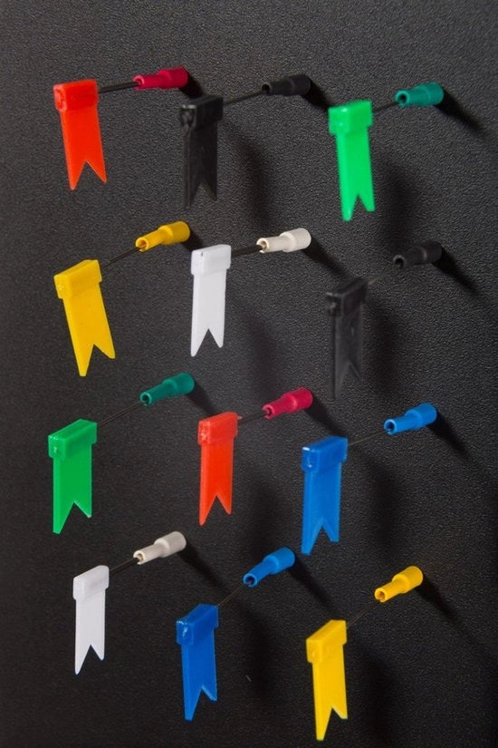 Magnetismo per presentazione/visualizzazione, colore, 6 pezzi con 6 bandierine