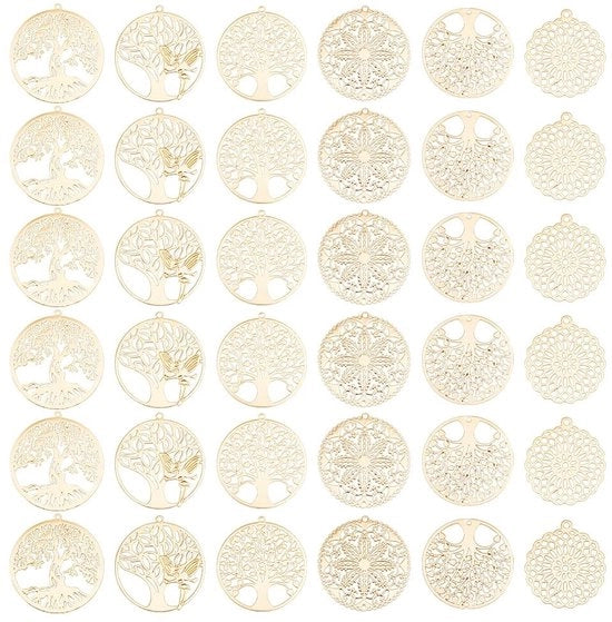 Set di 36 Filigrana Accessori per Gioielli