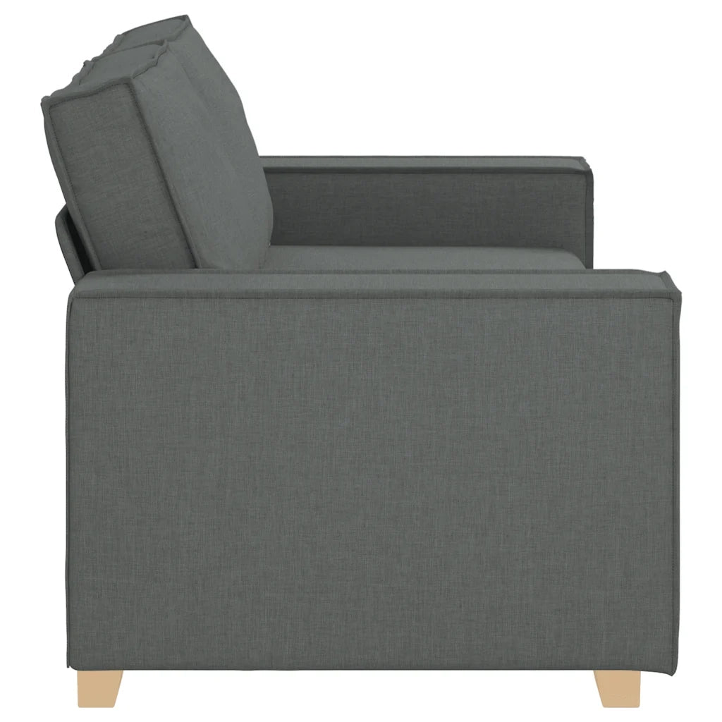 Divano a 2 Posti-Sofa 2 Posti Grigio scuro 140 cm in tessuto 912583