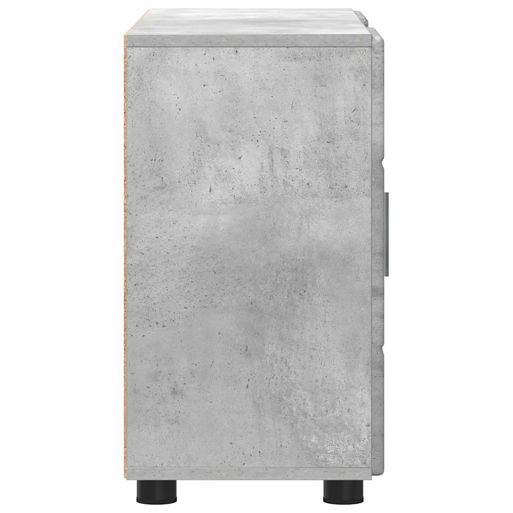 Credenza con porta FLORIN Grigio cemento 88,5 x 30,5 x 55,5 cm 880294