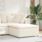 Modulo Poggiapiedi Divano Modulare Crema 100x100x48 cm