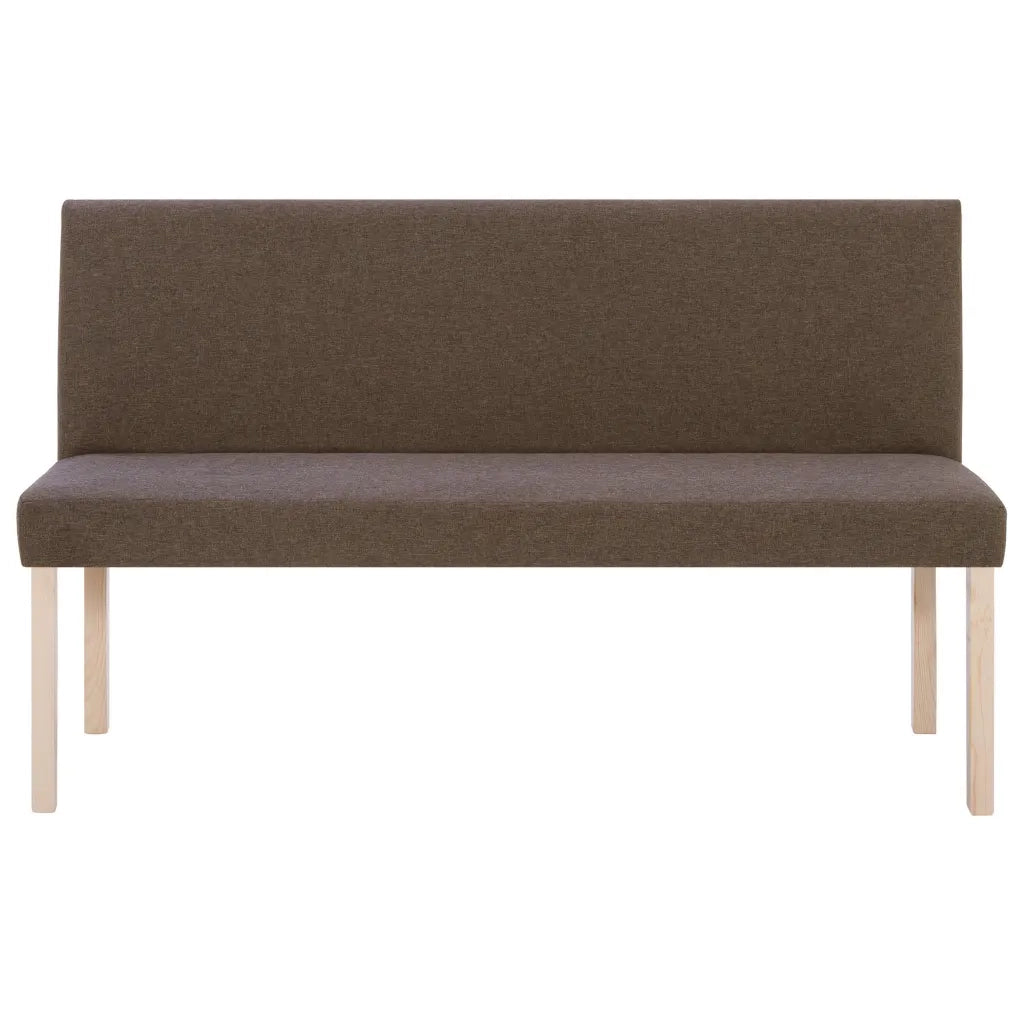 Panca-Sgabello 139,5 cm Marrone in Poliestere