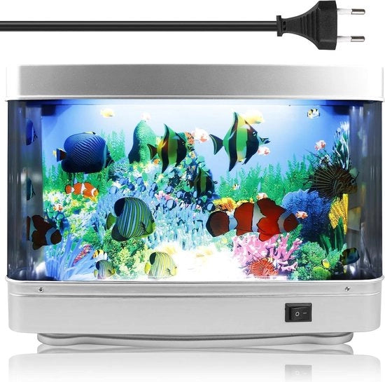 Lampada LED decorativa per acquario con presa europea per soggiorno ufficio camera da letto