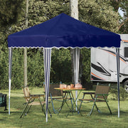 Tenda per feste a pop-up-Gazebo Blu 195 x 195 x 245 cm Tessuto Oxford 398111