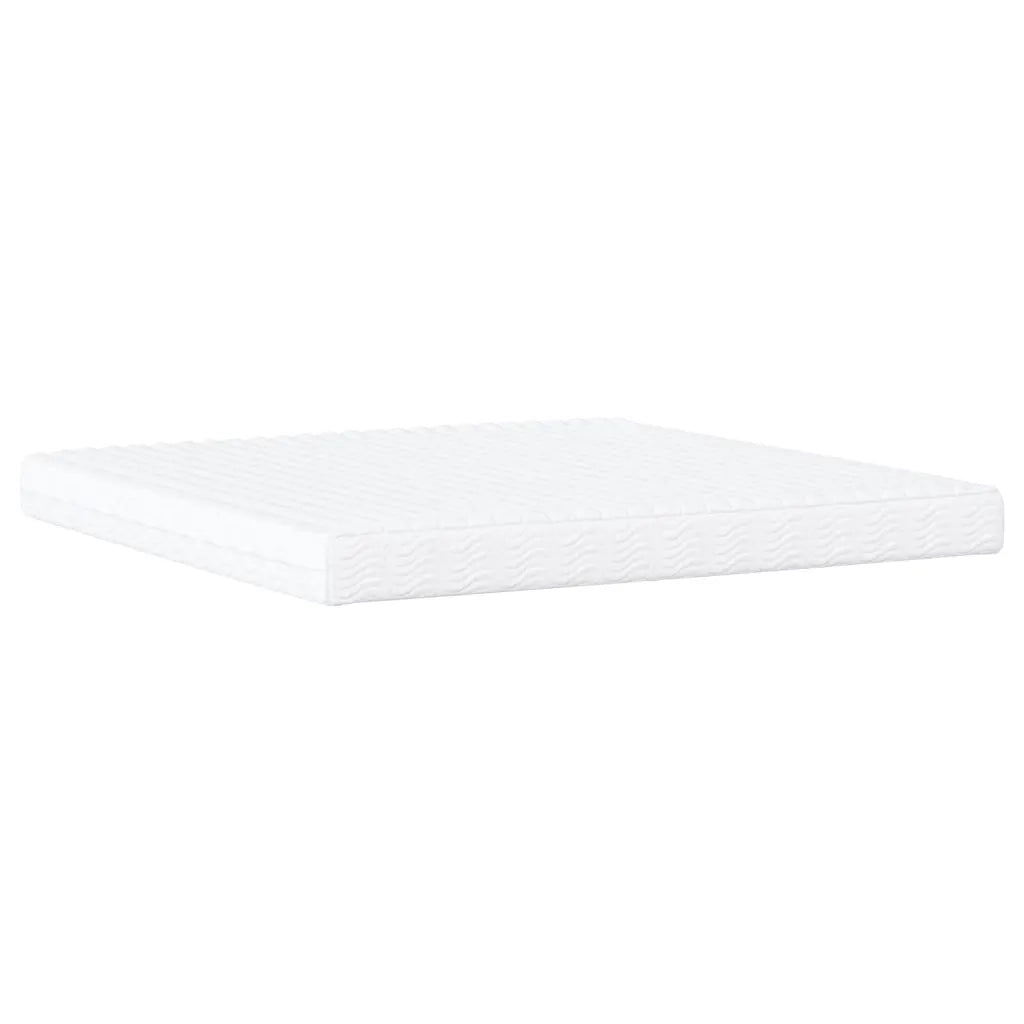 Letto con Materasso Dover Bianco 200x200cm in Similpelle