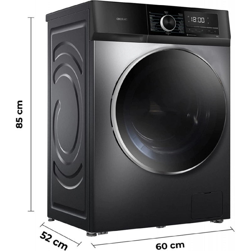 CECOTEC 02467 - Lavatrice Bolero DressCode 8500 Inverter Steel A