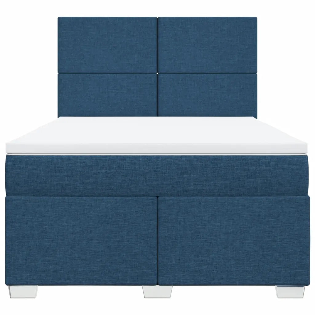 Giroletto a Molle con Materasso Blu 160x200 cm in Tessuto 3290538