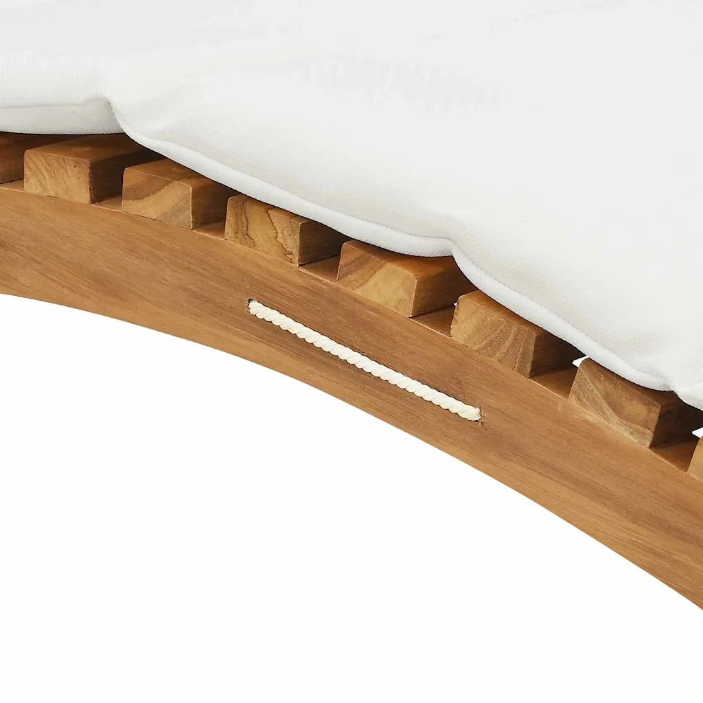 Lettino Prendisole | Sdraio da giardino | Lettino da sole da Giardino con cuscino Marrone 198 x 55 x 58,5 cm