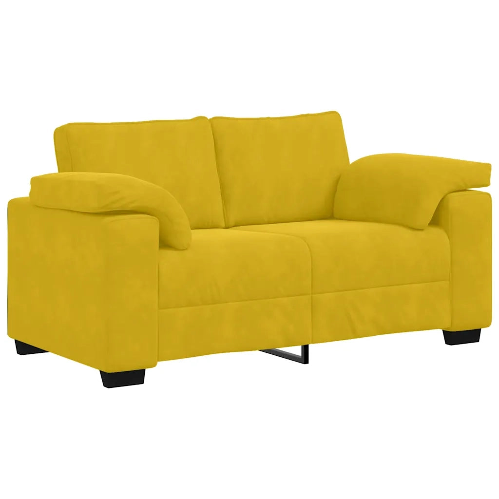 Divano Divanetto-Sofa Giallo 120 cm in Velluto